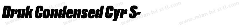 Druk Condensed Cyr S字体转换